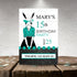 Personalized Milestone Teal Bunny Birthday Invitation